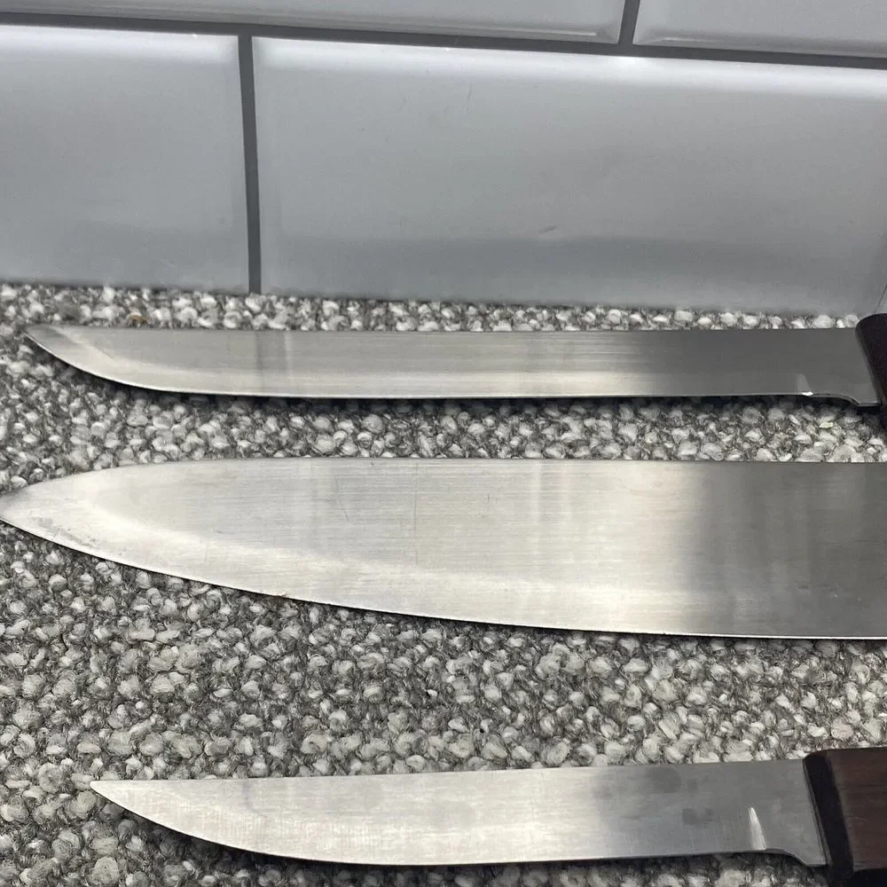 Old‎ Homestead Knife Set 4 Knives Sharpener With Holding Block